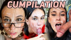 Face- F**king Frenzy - Best Blowjobs, Dripping Wet with Cum on Tongue & Cheeks