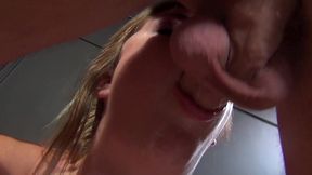 sierra sanders deep throat blowjob ends in cum swallowing
