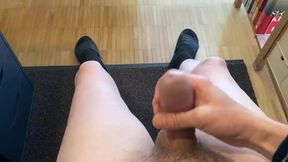 Jerking off in the morning