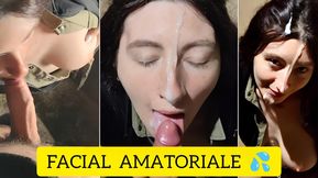 Fill my face and mouth! I can never get enough of your cum! 💋(DIALOGHI ITA) (Amatoriale OUTDOOR)