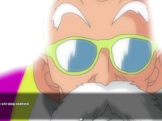 Super slutz tournament Bulma - Roshi screwing Bulma's large breasts at the end of the tournament