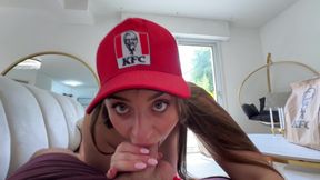 I Offer Him Kfc if He Fucks Me Hard!