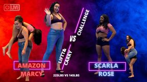Lift and Carry Challenge - Amazon Marcy Vs Scarla Rose