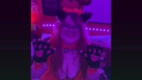 POV Horny Cat Maid Plays with Herself