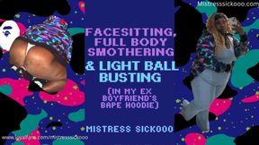 In My Ex Boyfriend's Babe Hoodie: Facesitting, & Light Ball Busting