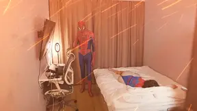 Spider-Man drills the virgin Mary Jane in a cosplay parody
