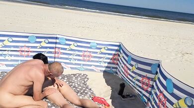 Horny stepsister fucked by the sea, we were not alone. Holiday fuck Laluna-Love