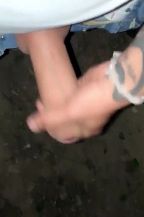 Horny Sweaty Twink Jerks off While Friends Are Camping Near