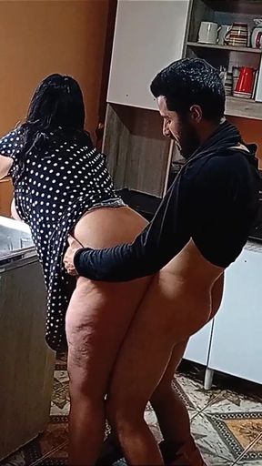 What would you do if you caught your stepmother fucking her stepnephew in the kitchen? Would you accuse her of&hellip;   Clip 1