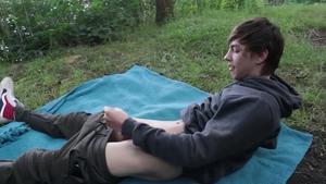 Horny Hiker Takes A Stiff One Out