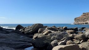 Public pee on the rock