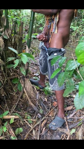 Pouring Cum in the Forest