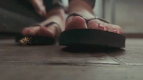 Giantess vs tiny army mistaken for dust