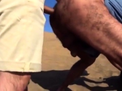 Bareback Outdoor Adventure With A Stranger On A Dune