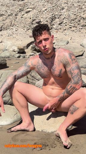 My COCK In The PUBLIC BEACH