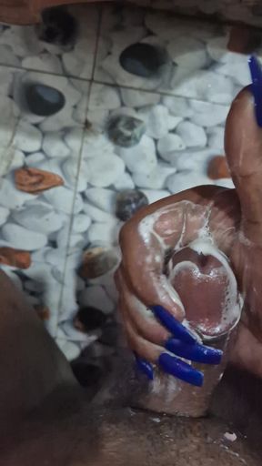 Must-share moment from "Blue nails creamy cock"