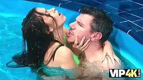 Vip4k. sex in the pool is the finest way to handsome down