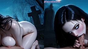 banshee of the moonlit graves (side-by-side vr) ~ ai-generated