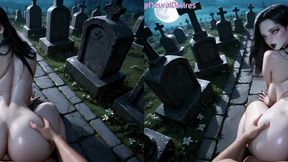 banshee of the moonlit graves (side-by-side vr) ~ ai-generated