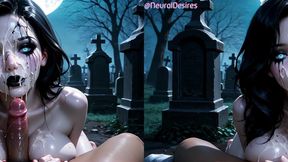 banshee of the moonlit graves (side-by-side vr) ~ ai-generated