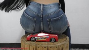 Karen butt crushing toy car