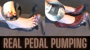 Gas Pedal Footjob & Her Real Car Trouble