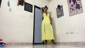 Model Audition Body-stocking Strip-tease Oil and Naked dancing