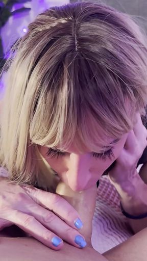 Trans Girls Aelin Blue and Ria Bentley Cum Down Each Other's Throats