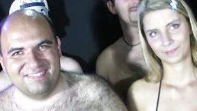 ”Bukkake Party On Her Heavy Balloons”