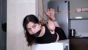 BOSSY MANAGER TIED & WHIPPED: SEE THE PAIN IN HER EYES (HD)