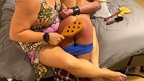 Hard Otk Handcuffed Bare Butt Paddling With New Implements Until She Makes Me Go Numb