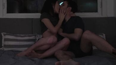 Hot teen friends get horny watching a movie and can't resist fucking - Amateur sex
