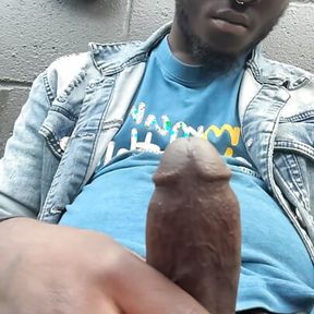 Playing With My Cock Outside At My Job In Public