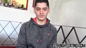 Shy Latino jock drilled hard doggystyle for huge cumshot
