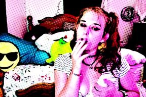 Comic Smoking Boobs