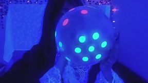 TheeMistressFox Neon Pop Glow in the Dark Balloon Tease