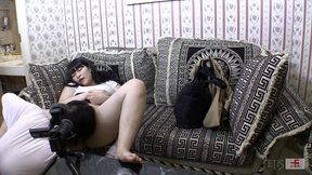 sniffing girl fat aska s meats odor version(dog-01/fetis.jp)