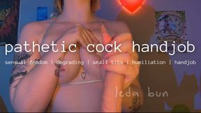 pathetic cock handjob