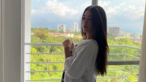 I Ask My Roommate to Record Me, He Gets Excited and Fucks Me, He Has a Huge Cock!