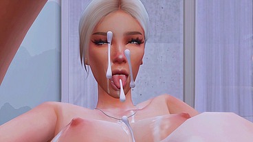 futanari stepmom arranged hard anal sex for a straight stepdaughter sims me hentai animation