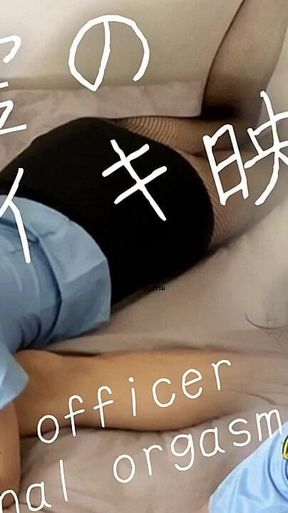 #178 Police Officer's Vaginal Orgasm, Somebody's Here! Sir! Cum! Perverted Police Panting with Ahegao