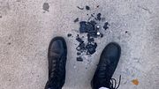 Crushing Beetle Toy Car in Combat Boots