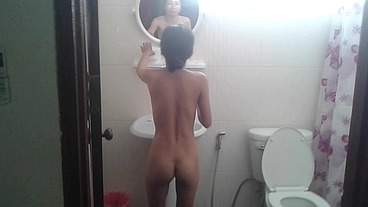 A Small Asian Amateur has her Tight Asshole Painfully Rammed
