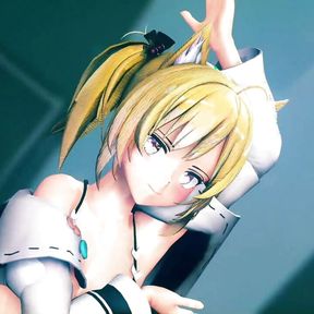 Cute Teen Cat Girl Dancing + Gradual Undressing (3D HENTAI)