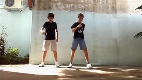 Boys Dancing for Fun