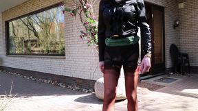 Tight Skirt And Shiny Satin - Fine Cumshot Mandatory