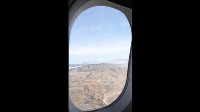 The blonde milf couldn’t hold back her arousal on the plane alone