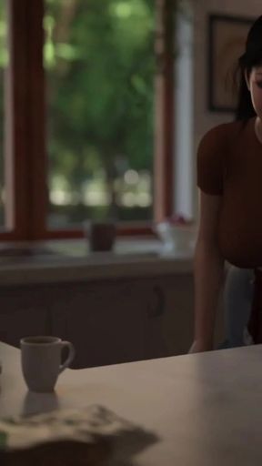 Japanese Stepmom Showing Her Lingerie Bra And Panties Boobs Cleavage   Clip 2