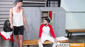 Athletic Jock Hard Fucked Raw By His Hairy Twink Stepson - Adrian Rose And Kaleb Stryer