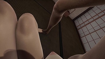 Shemale blonde x Emo Girl hentai 3d